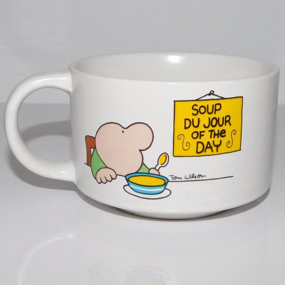 Vintage ZIGGY SOUP DU JOUR Soup of the Day Mug Cup - Picture 1 of 6